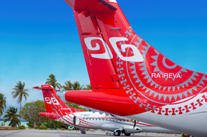 Des motifs Tatau ornent les carlingues des ATR - © S. GHACIR